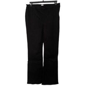 Edwin Lark Pull On Jet Black Boot Cut Side Zipper Jeans Size 34 Minimalist